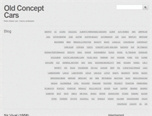 Tablet Screenshot of oldconceptcars.com